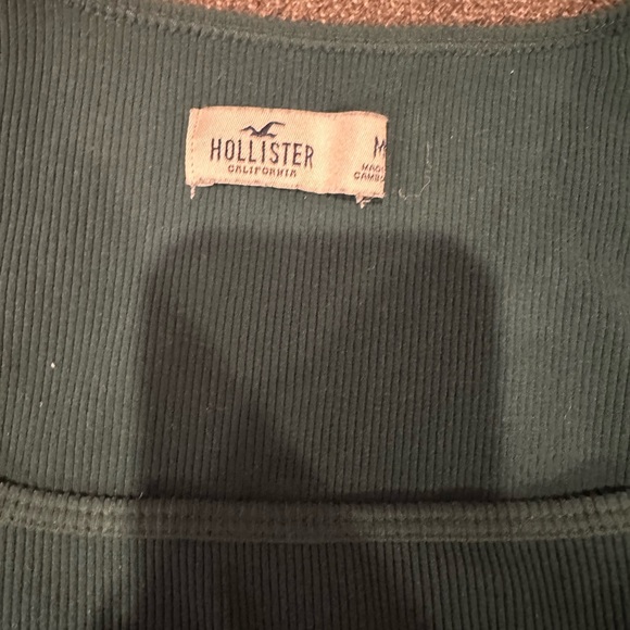 Hollister Women's Deep Teal Long Sleeve Tee - Picture 3 of 3